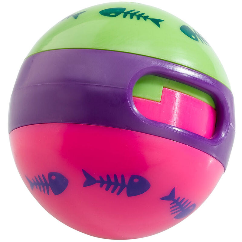 foto del prodotto ferplast pallina pa 5216 pallina gioco dispensa cibo per gatti. variante pa 5216 misure 7 cm 