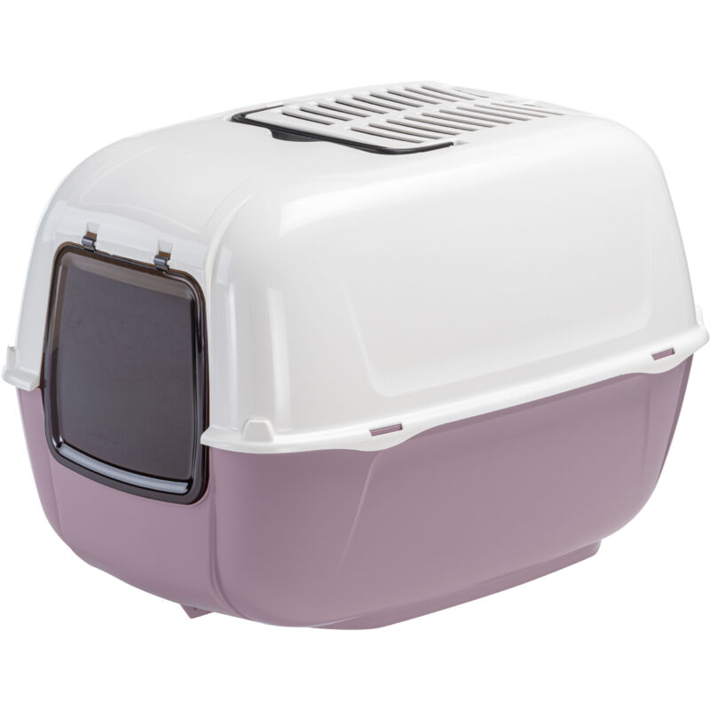 foto del prodotto ferplast prima lettiera per gatti chiusa ferplast prima con 2 filtri antiodore inclusi. variante misure 39.5 x 52.5 x h 38 cm glicine