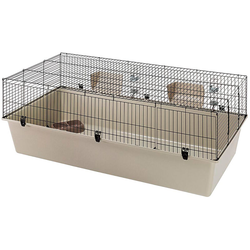 foto del prodotto ferplast rabbit 160 gabbia di grandi dimensioni per pi conigli. variante rabbit 160 misure 156.5 x 77 x h 61.5 cm 