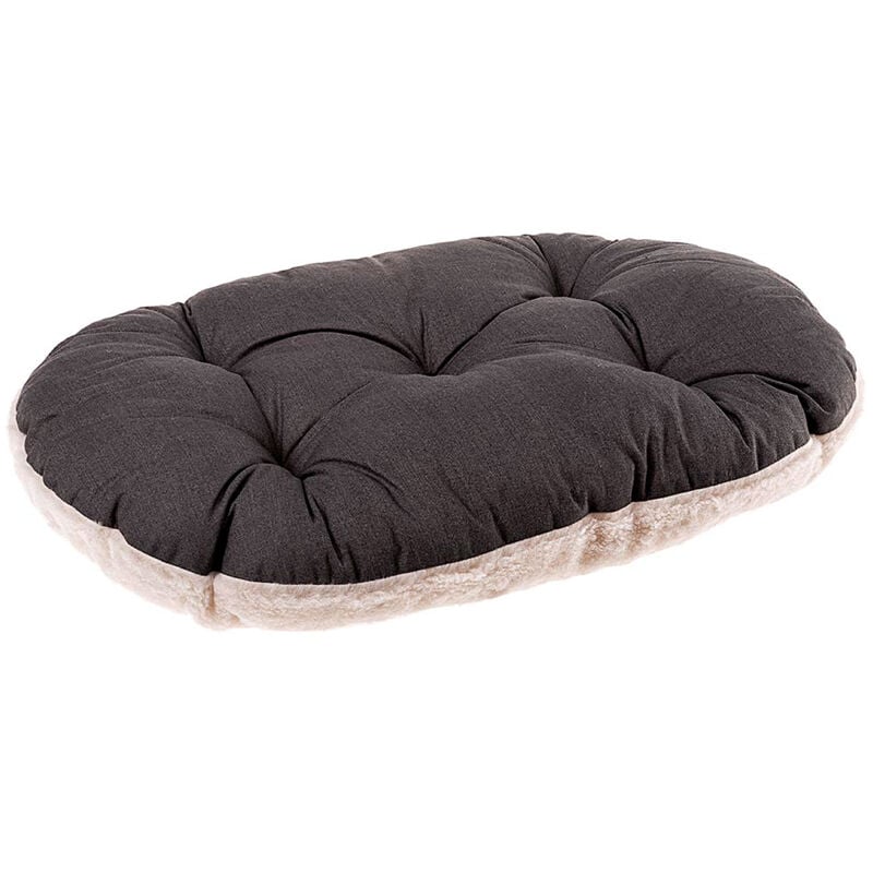 foto del prodotto ferplast relax f cuscino in cotone e peluche per cani e gatti. varie misure.. variante 45 2 misure 43 x 30 cm grigio