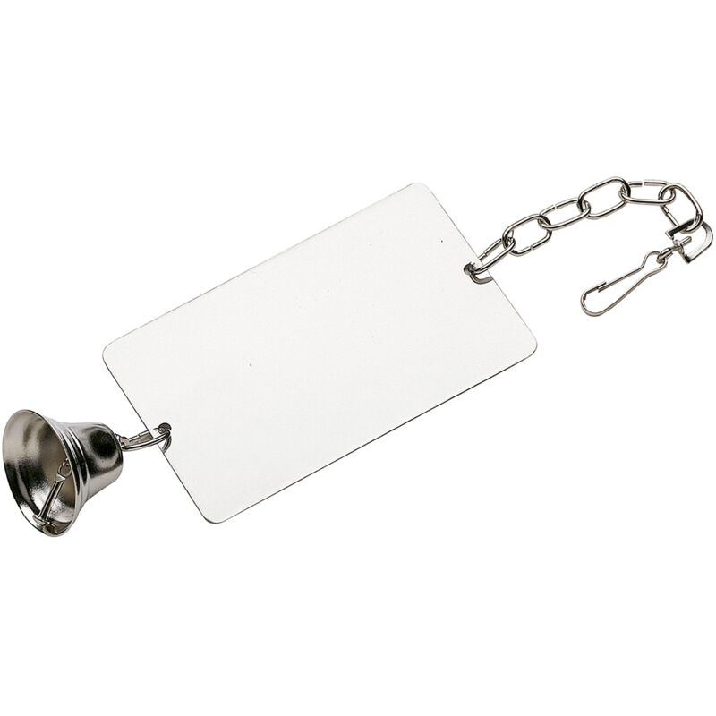 foto del prodotto ferplast specchietto pa 4244 specchietto con campanello per parrocchetti e cacatua . variante pa 4244 misure 9 x h 38 cm 