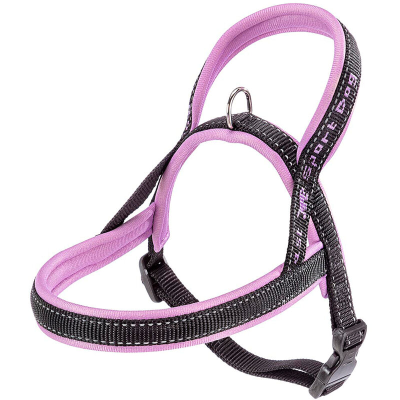 foto del prodotto ferplast sport dog p pettorina per cani con imbottitura soft. varie misure e colori fluo.. variante xs misure a 39 cm b 48 58 cm lilla