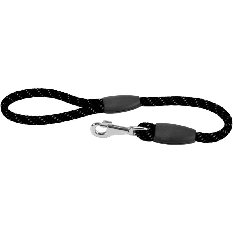 foto del prodotto ferplast sport reflex matic g guinzaglio riflettente per cani con moschettone automatico.. variante 13 60 misure 13 mm x l 60 cm nero