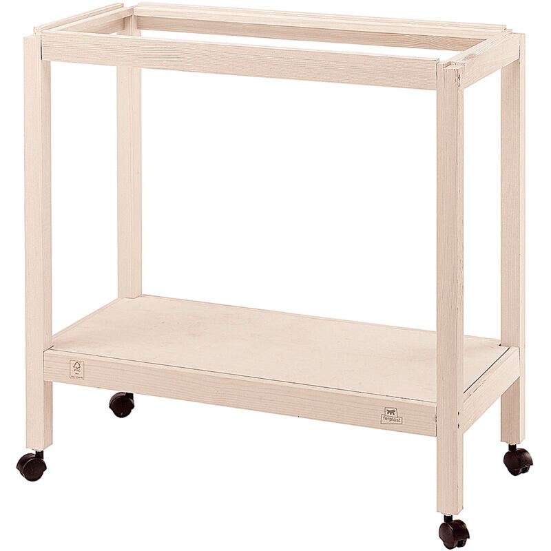 foto del prodotto ferplast stand giulietta 5 supporto in legno fsc per gabbie giulietta. variante stand giulietta 5 misure 69 x 34.5 x h 70 cm 