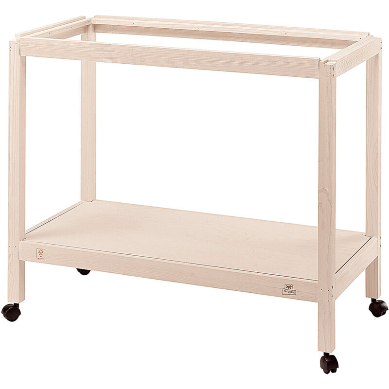 foto del prodotto ferplast stand giulietta 6 supporto in legno fsc per gabbie giulietta. variante stand giulietta 6 misure 81 x 41 x h 70 cm 