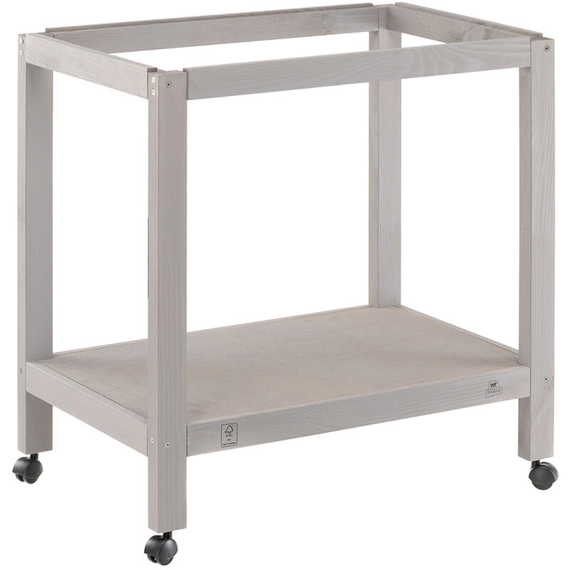 foto del prodotto ferplast sumet 65 wood supporto in legno fsc per gabbie per canarini, cocorite e uccelli esotici. variante sumet 65 wood misure 66.5 x 34 x h 70