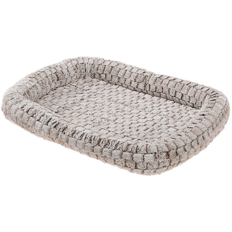 foto del prodotto ferplast tender cuscino per cani e gatti in morbida pelliccia ecologica. varie misure.. variante 60 misure 61 x 46 x h 5 cm grigio
