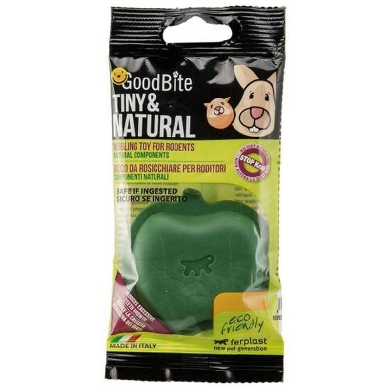 foto del prodotto ferplast - tiny natural apple bag gioco da rosicchiare per roditori a forma di mela. componenti naturali.. variante tiny natural apple bag