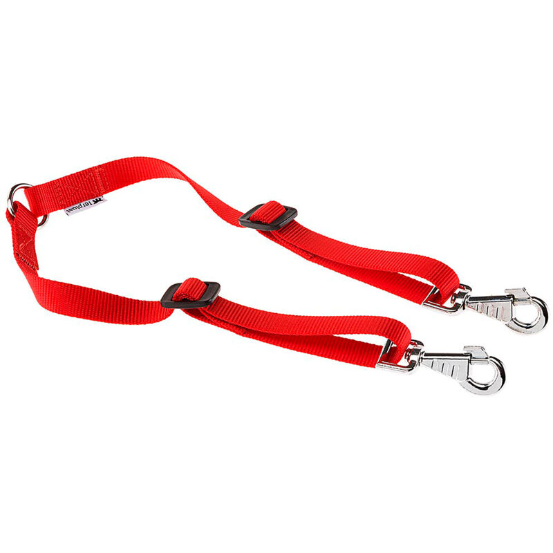 foto del prodotto ferplast twin terminale doppio per guinzaglio per cani. variante 10 36 misure 10 mm x l 25 36 cm colori misti