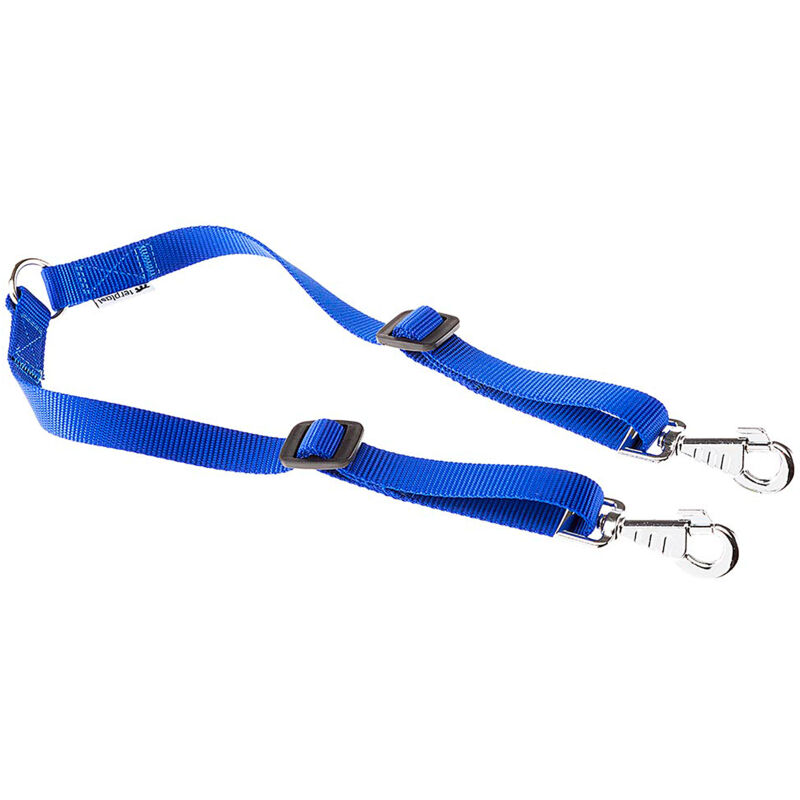 foto del prodotto ferplast twin terminale doppio per guinzaglio per cani. variante 15 42 misure 15 mm x l 28 42 cm colori misti