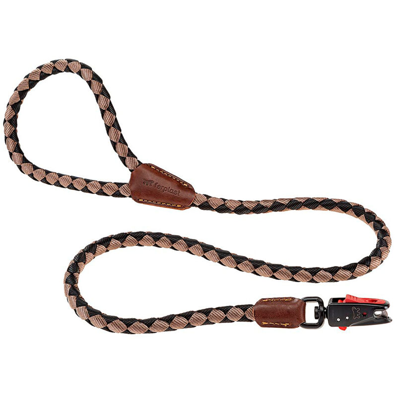 foto del prodotto ferplast twist matic g guinzaglio per cani con moschettone automatico. varie misure e colori. . variante g12 110 misure 12 mm x l 110 cm