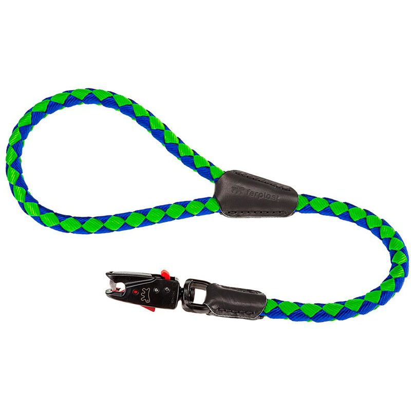 foto del prodotto ferplast twist matic gm guinzaglio corto per cani con moschettone magnetico. varie misure e colori.. variante gm12 60 misure 12 mm x l 60 cm