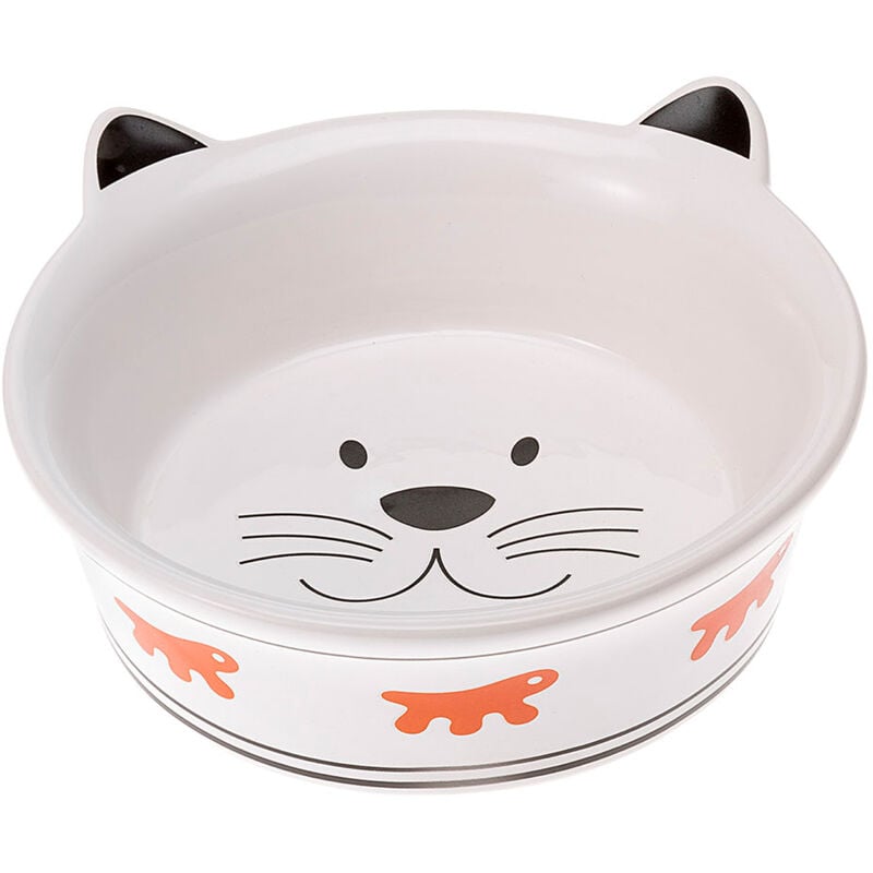 foto del prodotto ferplast venere ciotola in ceramica smaltata per gatti. variante large misure 17 x h 5.5 cm 0.5 l 