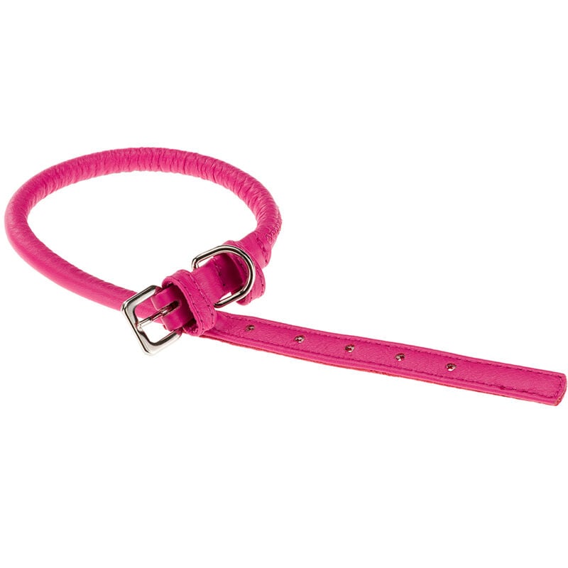 foto del prodotto ferplast - vogue cf collare in pelle per cani. variante 10 48 - misure a 40-48 cm 10 mm - fucsia