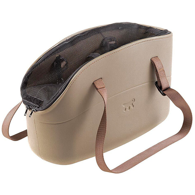 foto del prodotto ferplast with me pro borsa con rete protettiva per il trasporto di cani di piccola taglia o coniglietti. variante with me pro misure 21.5 x 43.5