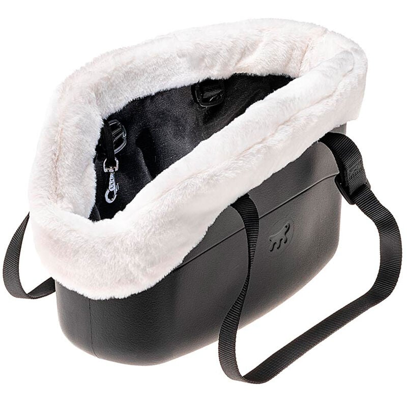 foto del prodotto ferplast with me winter borsa per cani in resina con rivestimento. 3 colori.. variante misure 21.5 x 43.5 x h 27 cm nero