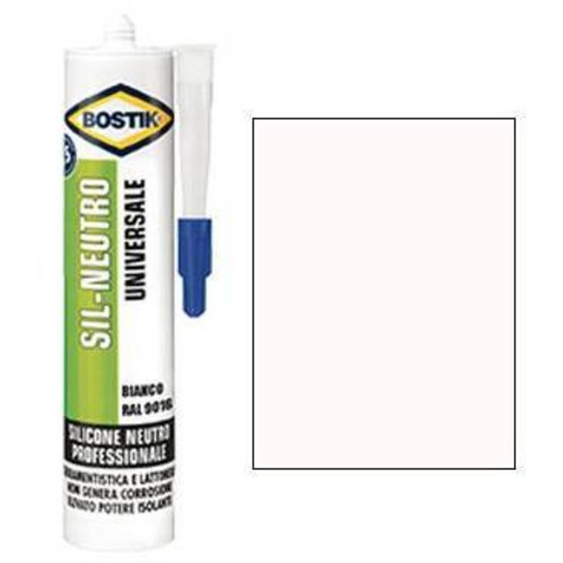 foto del prodotto ferramenta casalinghi - bostik silicone neutro bianco ml.300