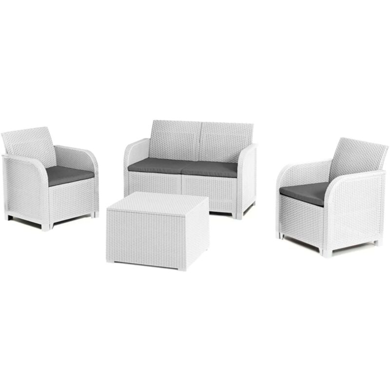 foto del prodotto ferramenta1.com allibert keter salotto rosalie bianco