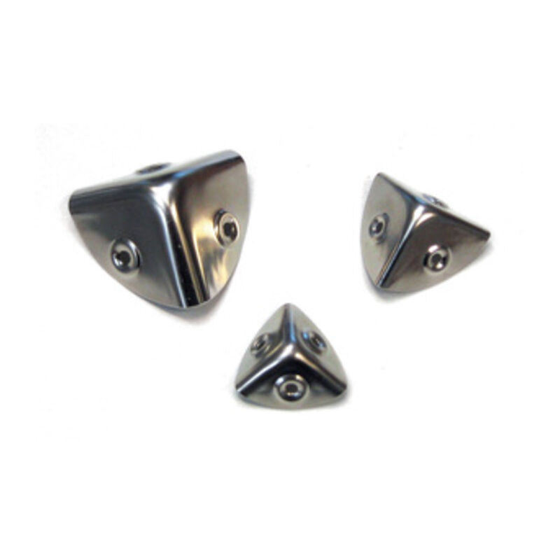 foto del prodotto ferramenta1.com angolo per bauli acciaio nichelato mm.30. prezzo per 1 pezzo.