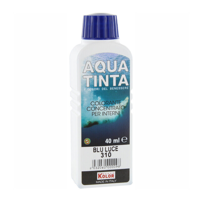 foto del prodotto ferramenta1.com aquatinta per interni ml.40 310 blu luce. prezzo per 1 pezzo.