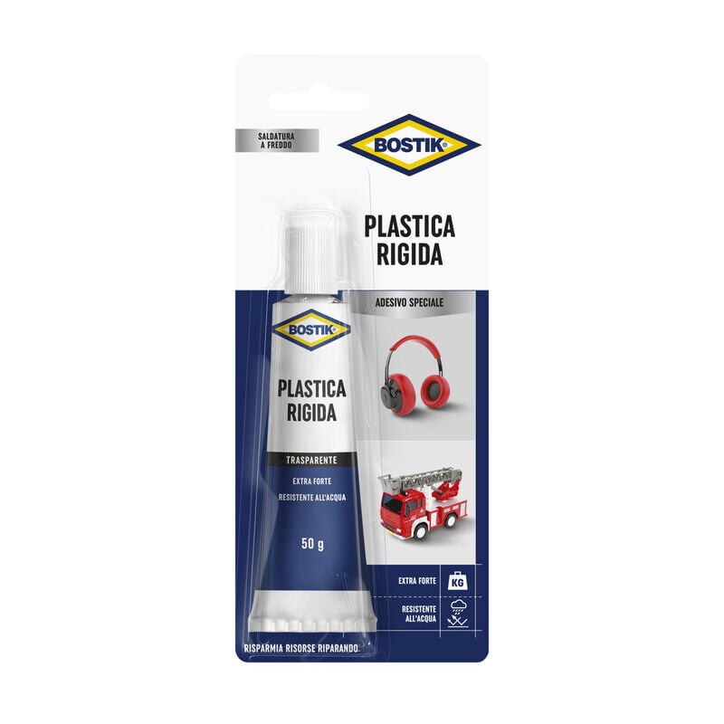 foto del prodotto ferramenta1.com bostik plastica rigida tubetto 50 grammi. prezzo per 1 pezzo.