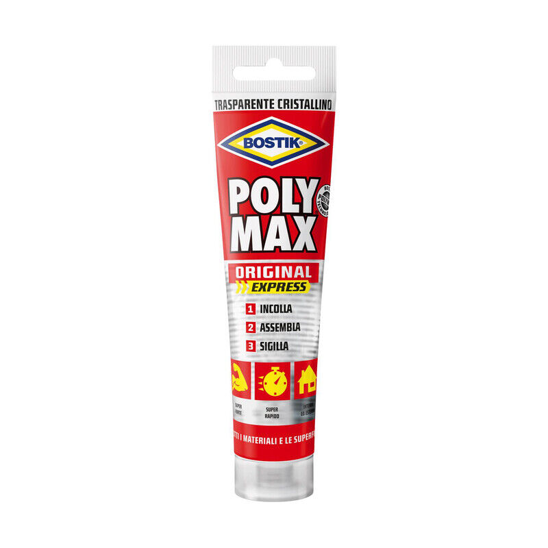 foto del prodotto ferramenta1.com bostik polymax orig.cristal tubetto gr 115. prezzo per 1 pezzo.