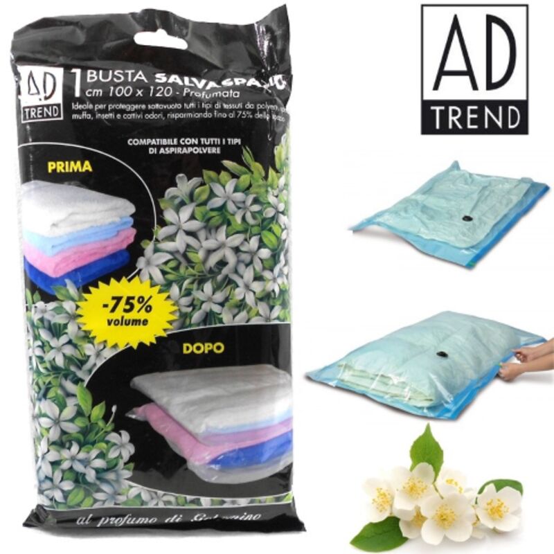foto del prodotto ferramenta1.com busta sacco salvaspazio sottuovuoto profumata per armadi cm 60x90 space bag