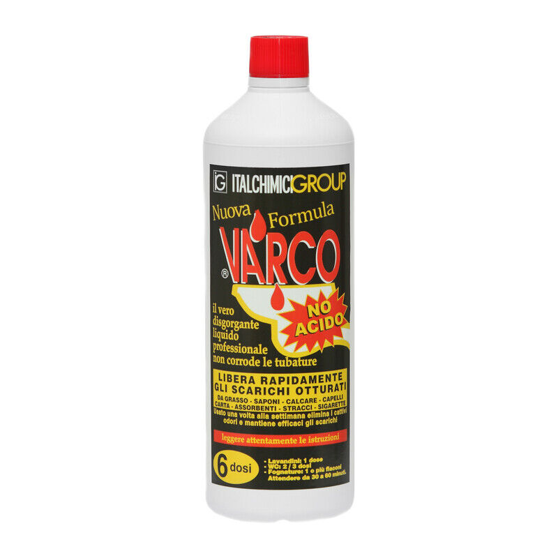 foto del prodotto ferramenta1.com disgorgante liquido varco no acido ml.750. prezzo per 1 pezzo.