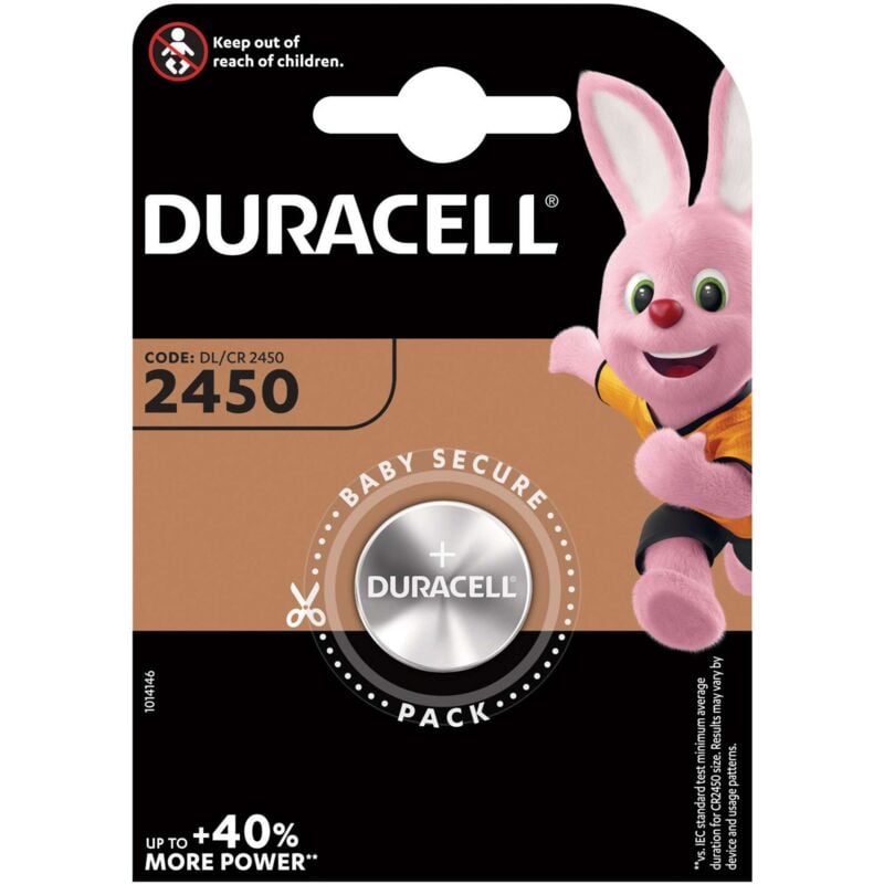 foto del prodotto ferramenta1.com duracell batteria a bottone cr2450 bl.1pz. 10 bl