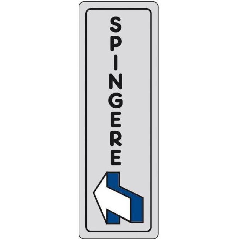 foto del prodotto ferramenta1.com - etichetta adesiva 150x50 spingere. prezzo per 1 pezzo.