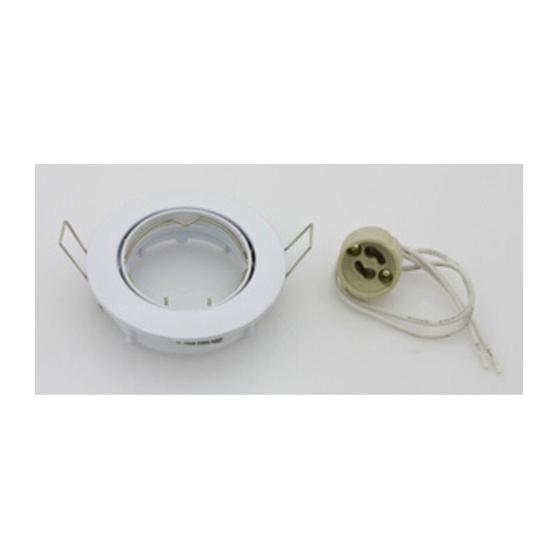 foto del prodotto ferramenta1.com faretti da incasso fisso x led gu10 bianco. prezzo per 1 pezzo.