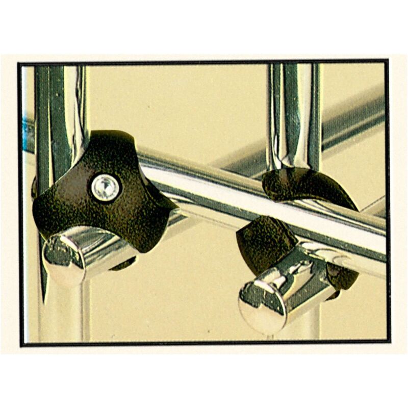 foto del prodotto ferramenta1.com grappa per tubo verniciato bianco dx 10 pz