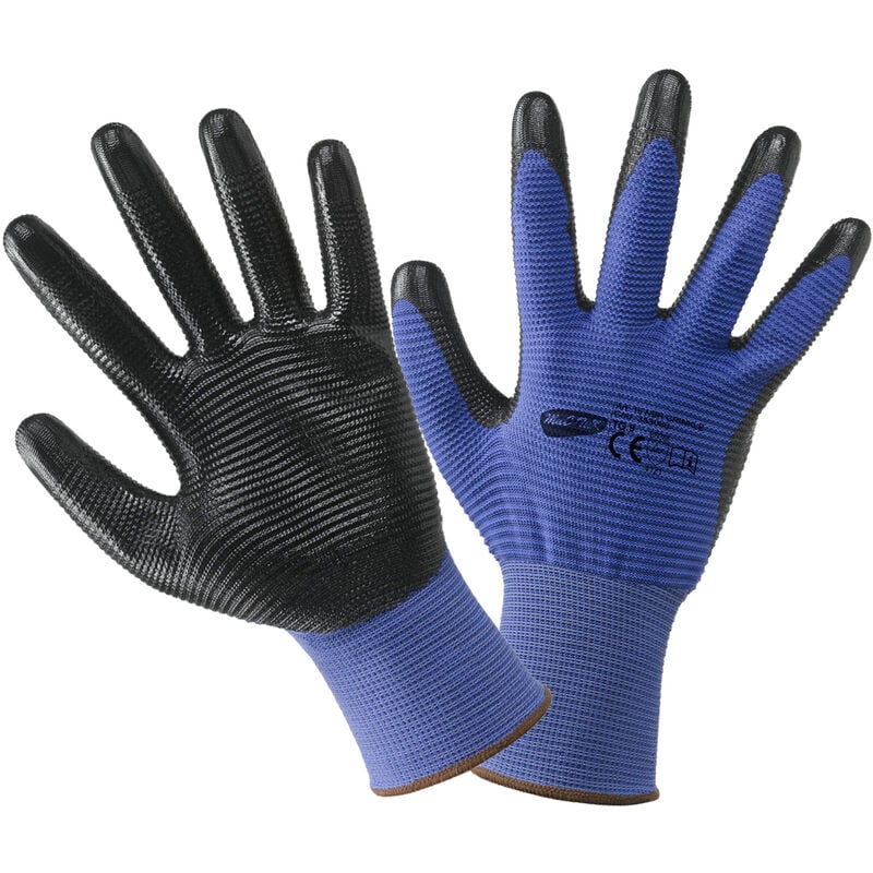 foto del prodotto ferramenta1.com guanti poliestere nitrile crinkle tg.10