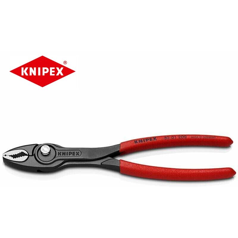 foto del prodotto ferramenta1.com knipex pinza a presa frontale twingrip regolazione a pulsante da 4 22 mm 8201200