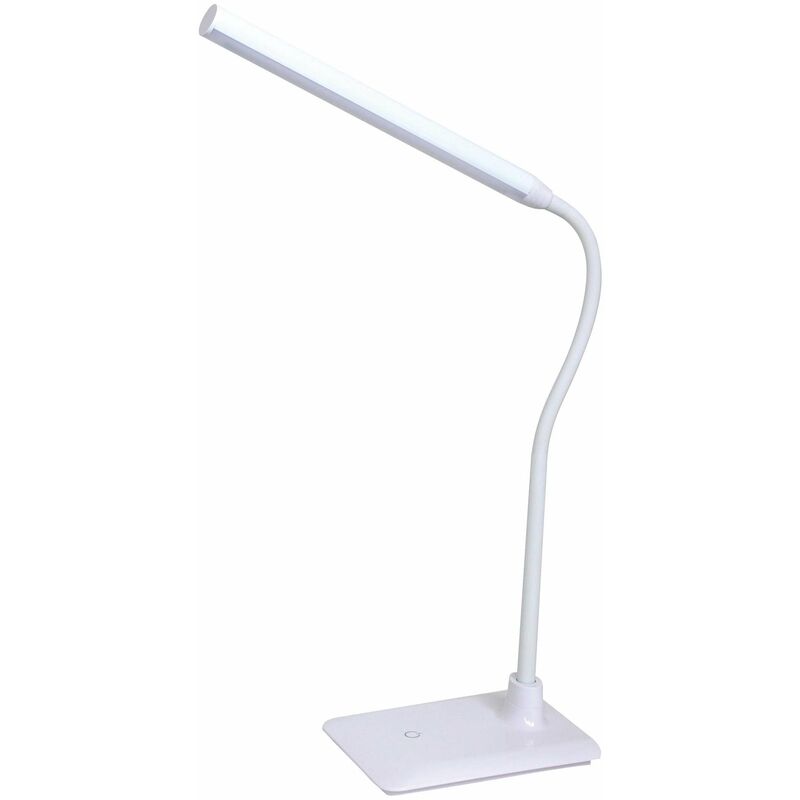 foto del prodotto ferramenta1.com lampada scrittoio slim led smd 6w 510 lm h41 cm regolazione touch 4 livelli bianco