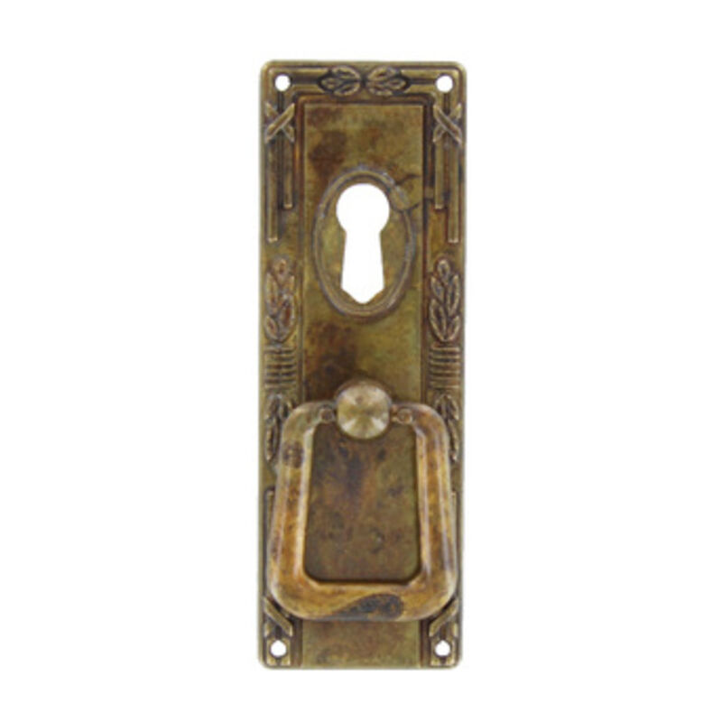 foto del prodotto ferramenta1.com maniglia antich. art. 12060 mm.33x97 ottone ant.. prezzo per 1 pezzo.