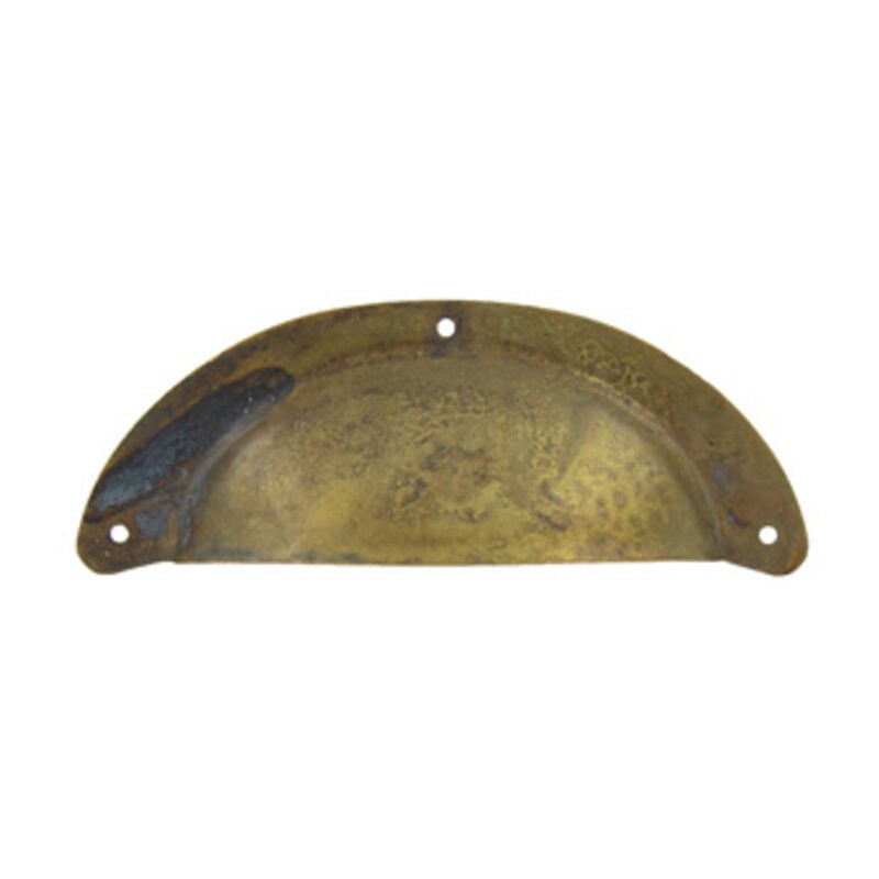 foto del prodotto ferramenta1.com maniglia antich. art. 15122 mm.96x37 ottone antico. prezzo per 1 pezzo.