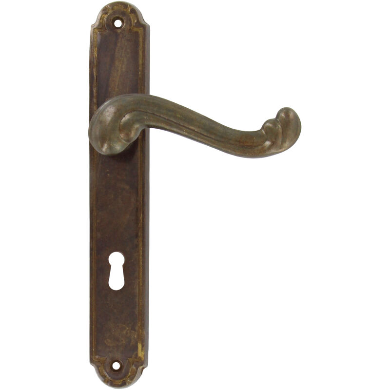 foto del prodotto ferramenta1.com maniglia ottone bronzato barocco q.8 70