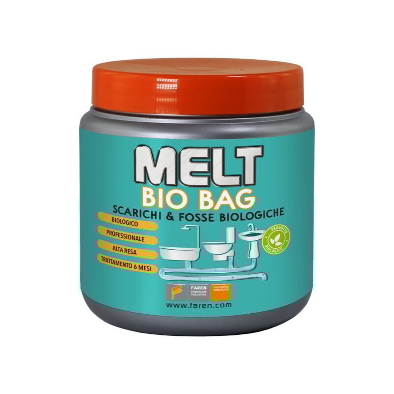 foto del prodotto ferramenta1.com melt bio bag x scarichi e fosse biologiche gr. 300. prezzo per 1 pezzo.