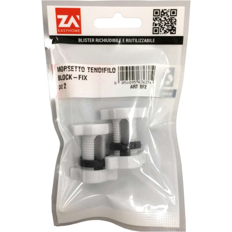 foto del prodotto ferramenta1.com morsetto nylon regolabile per filo 0 6 mm 2 pz