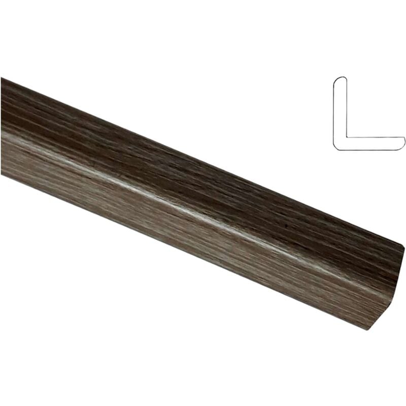 foto del prodotto ferramenta1.com paraspigolo 30x30 polist liscio 290 cm rovere scuro 10 pz