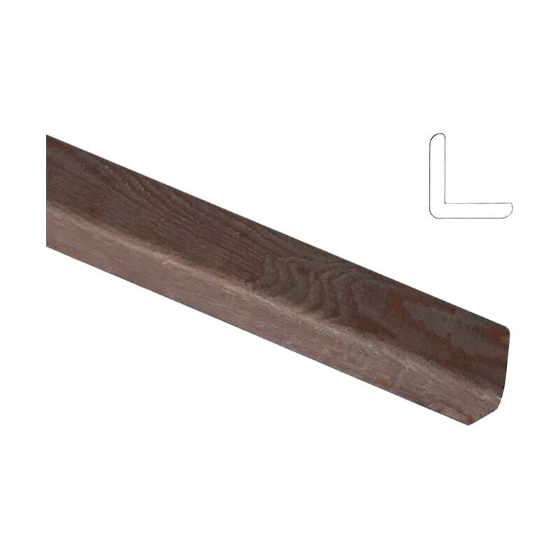foto del prodotto ferramenta1.com paraspigolo polistirolo liscio 30x30 h.290 pino scuro. prezzo per 1 pezzo.