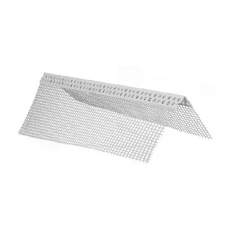 foto del prodotto ferramenta1.com paraspigolo pvc con rete cm.12x8 l.cm.250. prezzo per 1 pezzo.