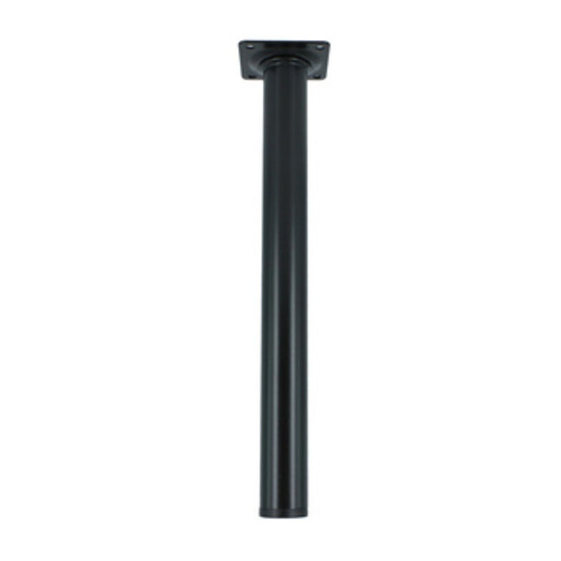 foto del prodotto ferramenta1.com piedino acciaio diam. 30 cm.80 colore nero. prezzo per 1 pezzo.