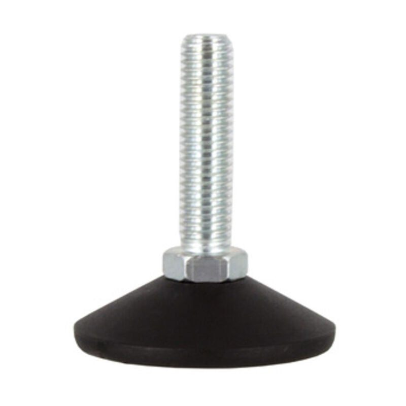 foto del prodotto ferramenta1.com piedino regolabile zincato ma10 x d.mm.50. prezzo per 1 pezzo.