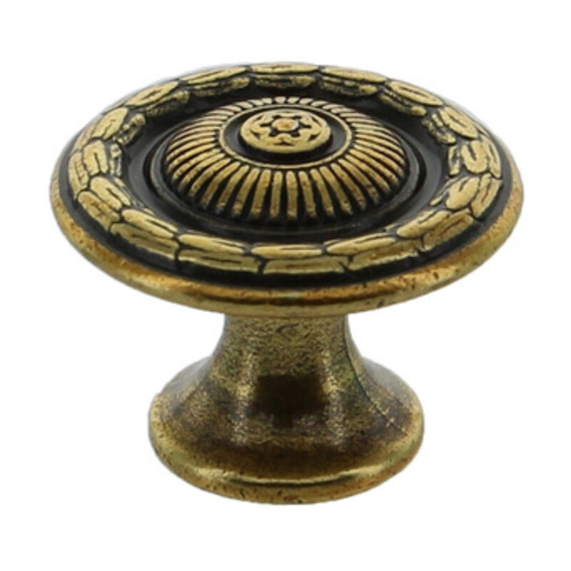 foto del prodotto ferramenta1.com pomolo antich. art. 24286z mm.25 oro valenza. prezzo per 1 pezzo.