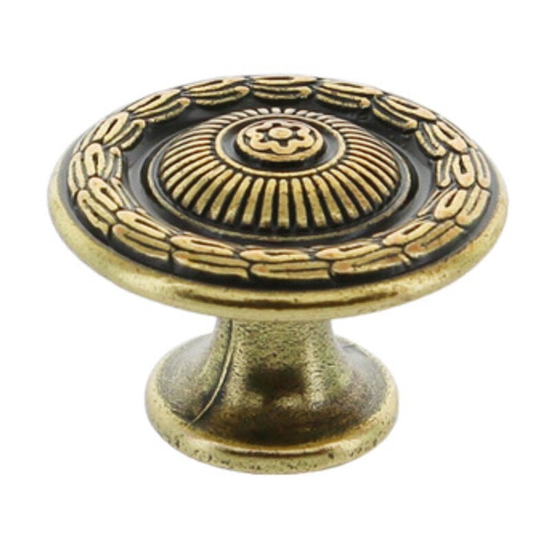 foto del prodotto ferramenta1.com pomolo antich. art. 24286z mm.30 oro valenza. prezzo per 1 pezzo.