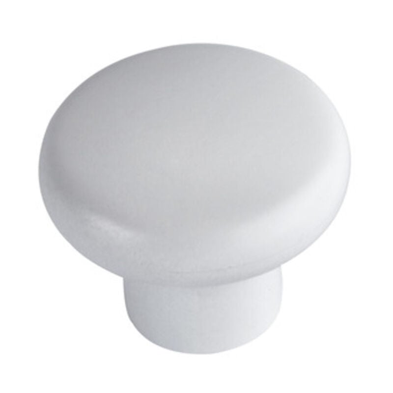 foto del prodotto ferramenta1.com pomolo in resina art. 24pp mm 24 bianco. prezzo per 1 pezzo.