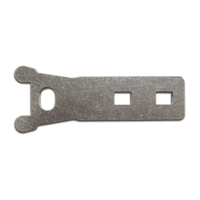 foto del prodotto ferramenta1.com portalucchetto piano acciaio zincato mm 8x155. prezzo per 1 pezzo.