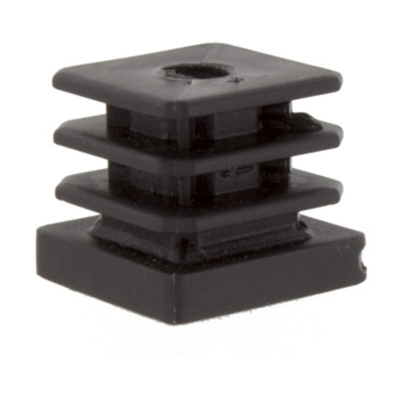 foto del prodotto ferramenta1.com puntali forati quadr. plastica nera mm.35x10ma. prezzo per 1 pezzo.